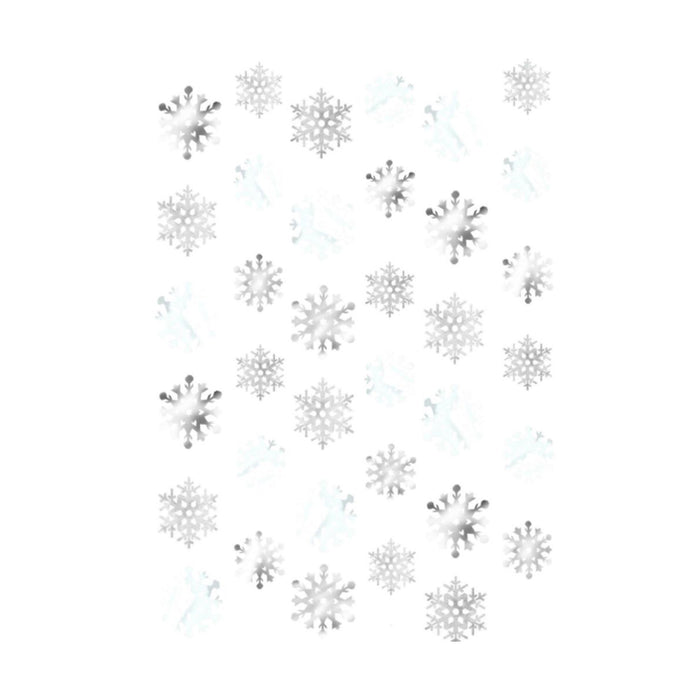 Stringdeko Schneeflocken met. 210cm/6Stk.