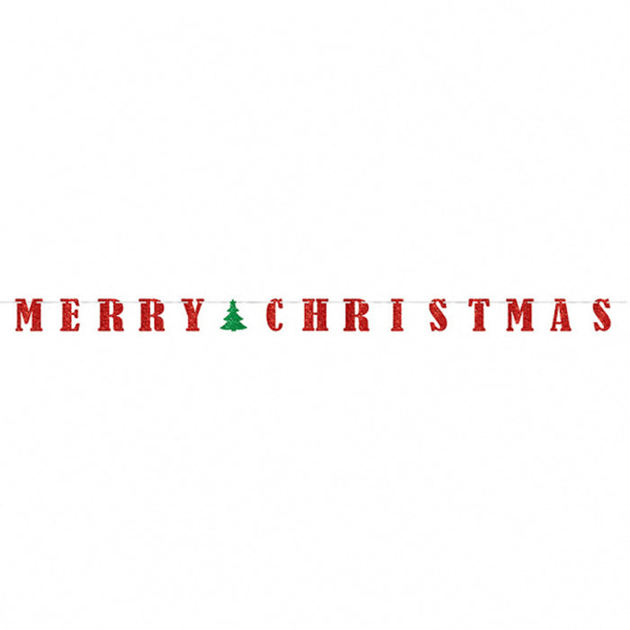 Buchstabengirlande Merry Christmas 365cm