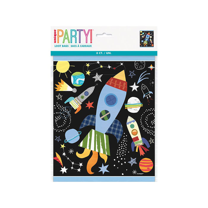 Geschenktüte PVC Outer Space 8St.
