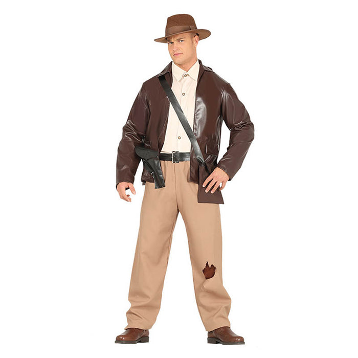 Kostüm Abenteurer (Hemd,Jacke,Tasche,Hose)Gr.L