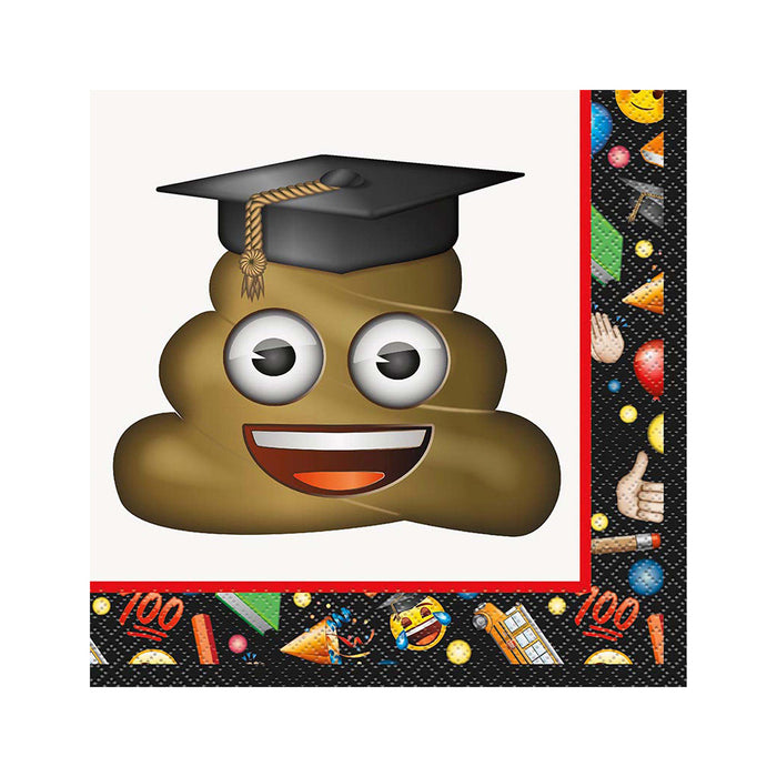 Servietten "Emoji Graduate" | 16Stk./33x33cm