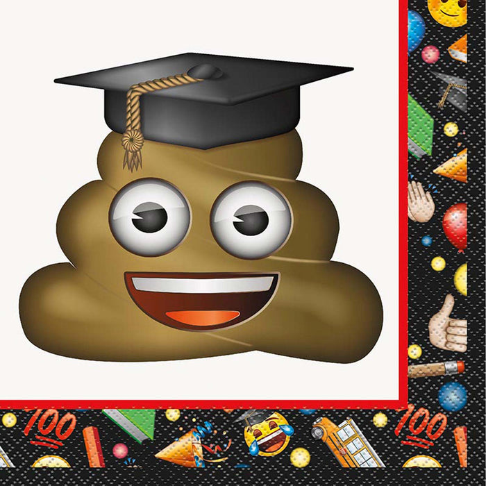 Servietten "Emoji Graduate" | 16Stk./33x33cm