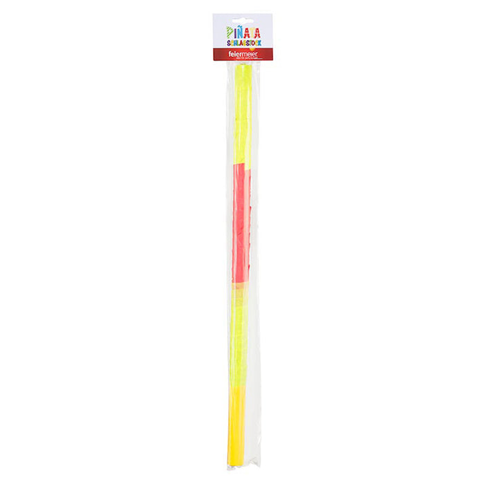 feiermeier - Bunter Piñata Schlagstock 60?cm Stabiler Stock zum Zerschlagen von Piñatas