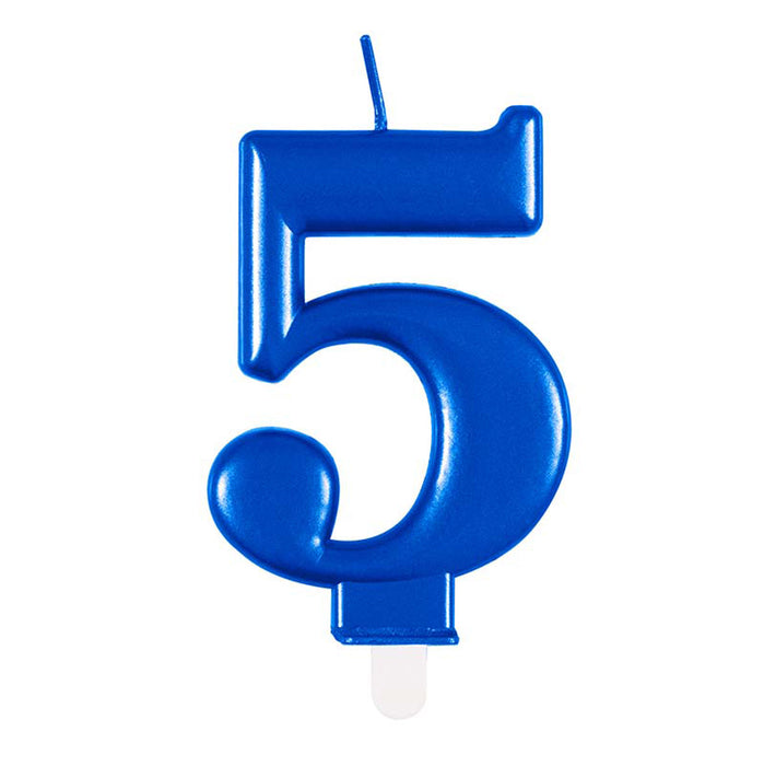 Kerzenzahl Blau #5