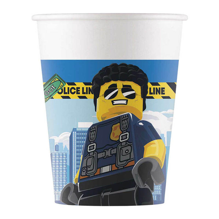 Pappbecher Lego City 200ml/8Stk. FSC Neu
