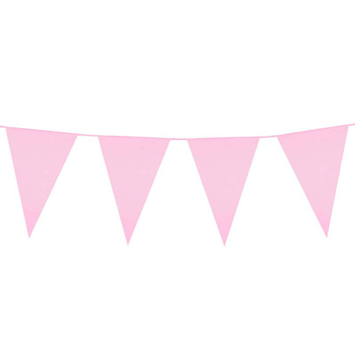 Wimpelkette PE 20x30cm L: 10m | Rosa