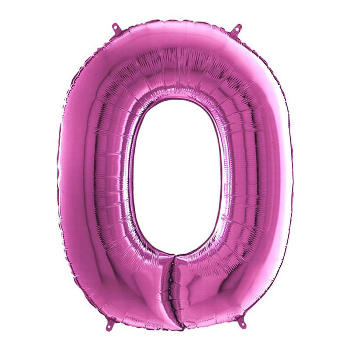Riesenzahl Folienballon 26"/66cm | Pink #0