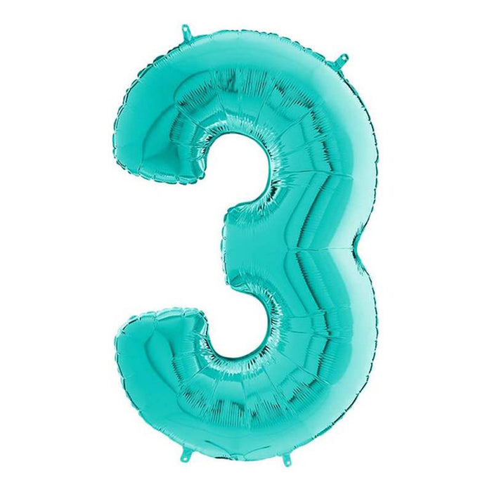 Riesenzahl Folienballon 26"/66cm | Tiffany #3