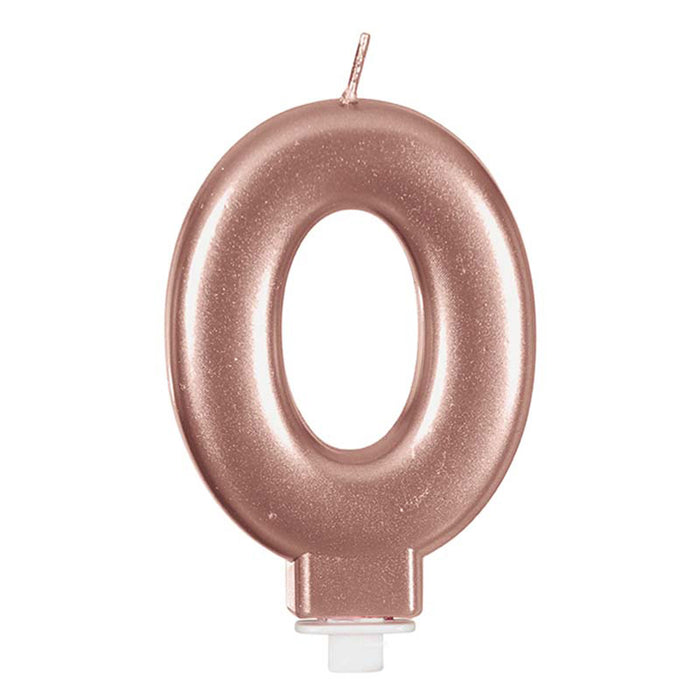 Kerzenzahl 0 Rosegold
