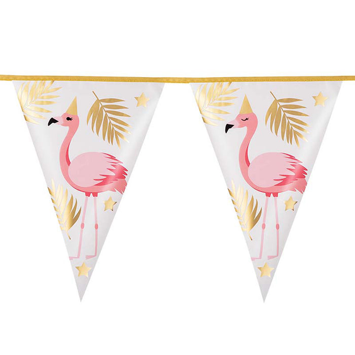 Wimpelkette PE 20x30cm L: 4m | Flamingo