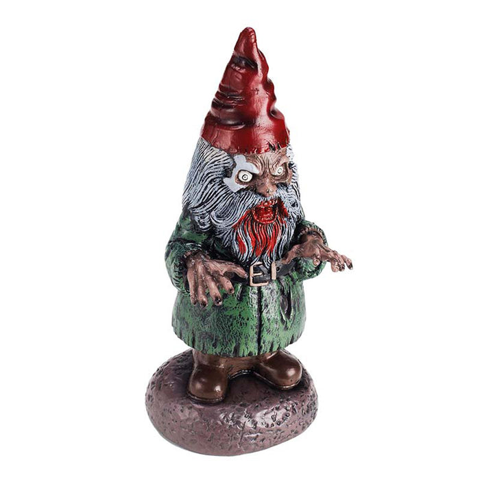Halloween Gartenzwerg Horror Gnom 40 cm Gruselige Kobold Figur für Garten, Terrasse & Indoor Deko
