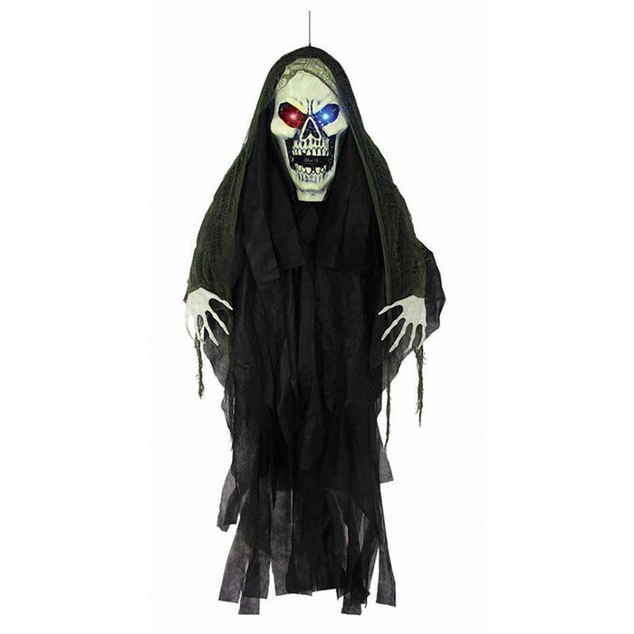 Hängefigur Sensenmann mit LED Augen