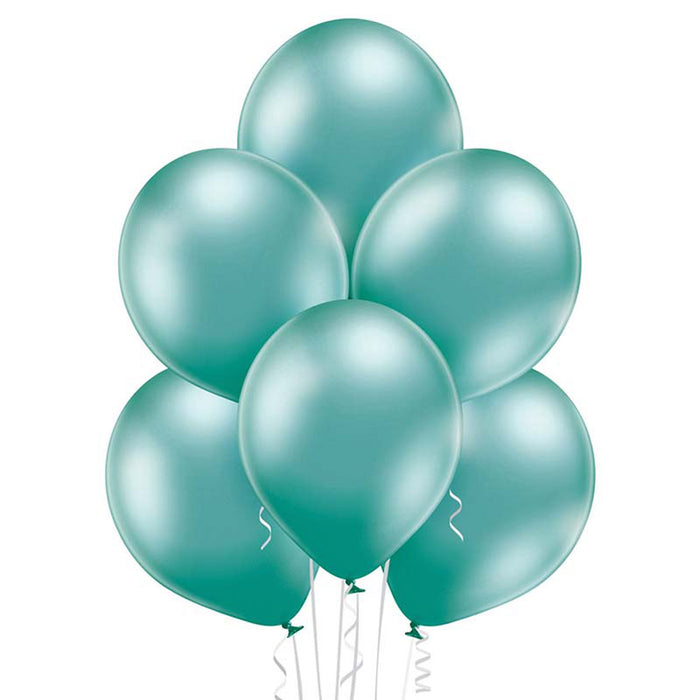 25 Stk. Luftballon Uni Glossy Ø 12cm | Grün