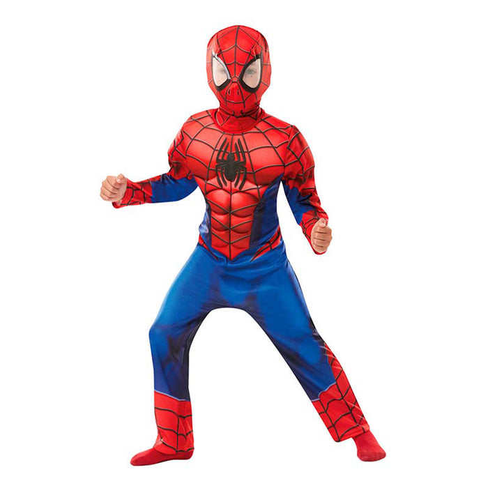 Marvel Spider-Man Kinderkostüm Classic Größe L Offiziell lizenziert Superhelden Verkleidung für Fasching