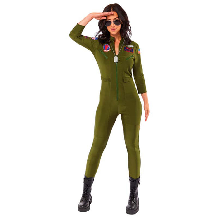 Kostüm Lady Top Gun Girl Overall Gr.XS