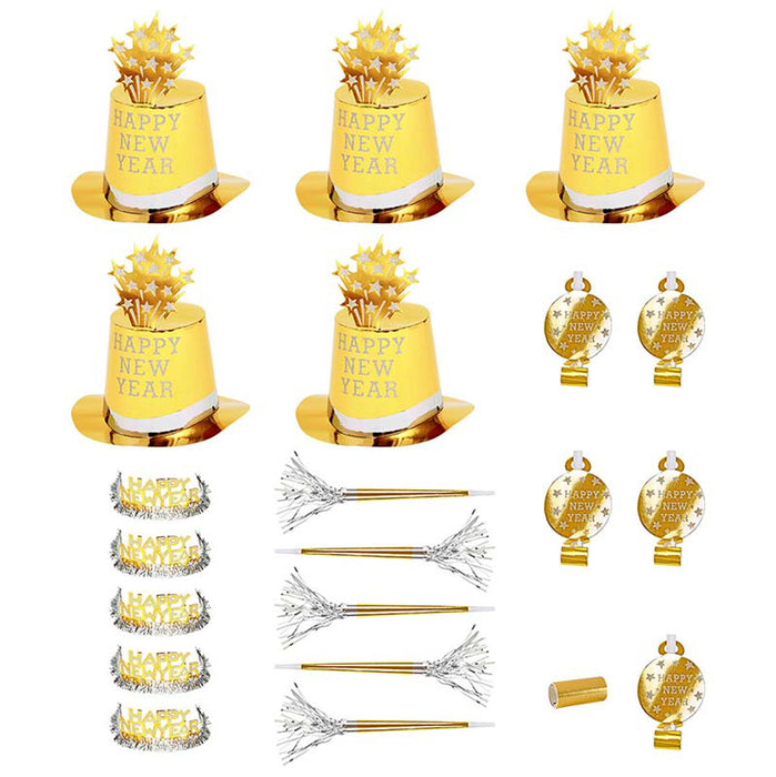 PartySet Happy New Year für 10 Personen Gold Kit