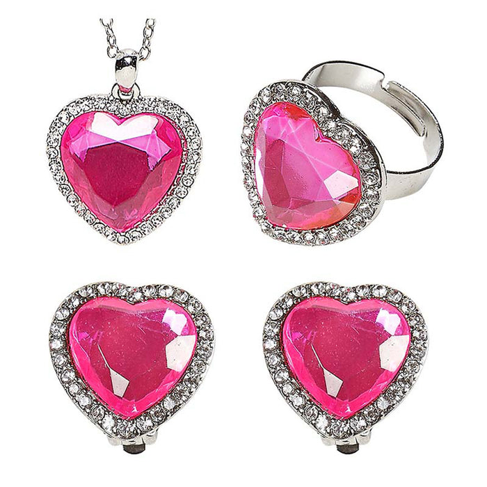 Schmuck Set mit Perlen Rosa