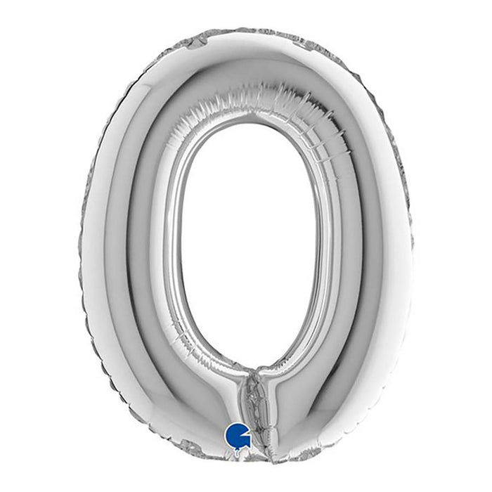 ABC14 Buchstabe O silber 36 cm