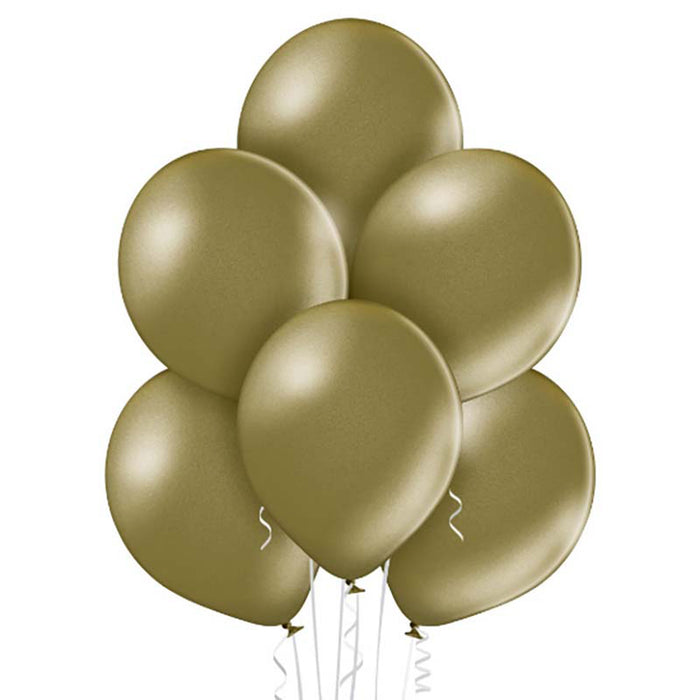 25 Stk. Luftballon Uni Metallic Ø 30cm | Almond #152