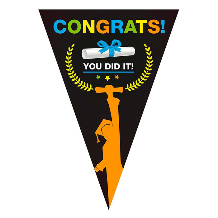 Wimpelkette Congrats, PVC, 5m