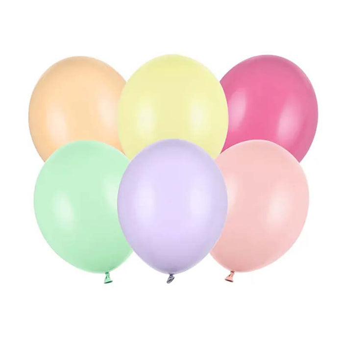 100 Stk. Luftballon Ø12cm "Uni Pastell" | Bunt Mix