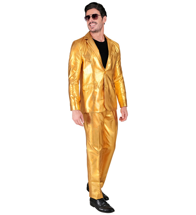 Designer Anzug "Mr. Gold" 2-tlg. | Gold - Herren Kostüm