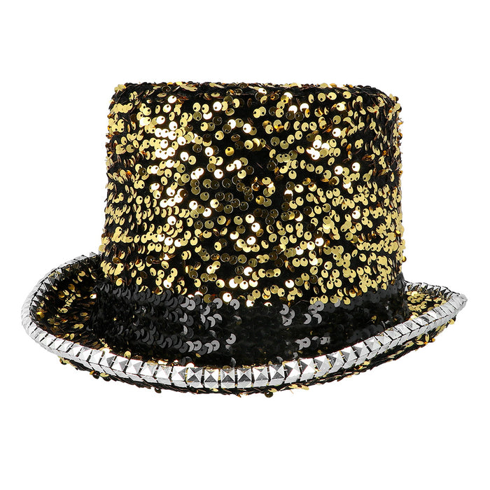 Pailletten Zylinder "Desert" | Hut Gold