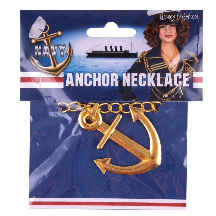Matrosen Halskette mit Anker | Gold