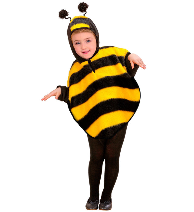Bienen Kostüm "Poncho" für Kinder | Gelb Schwarz