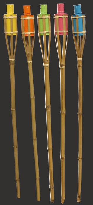 Fackel Bambus 60cm Bunt