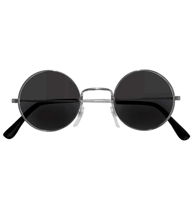 Lennon Brille mit Rauchgläsern | Silber Grau