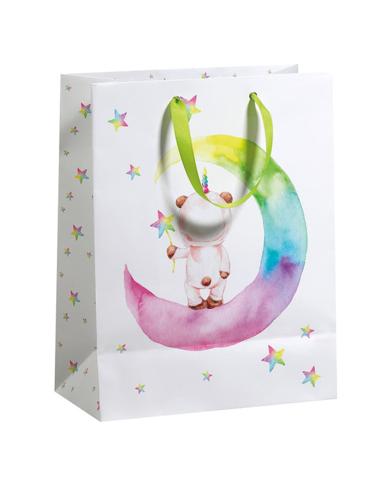 Geschenktüte "Rainbow Moon" | B 26 x T 13,5 x 33,5 cm