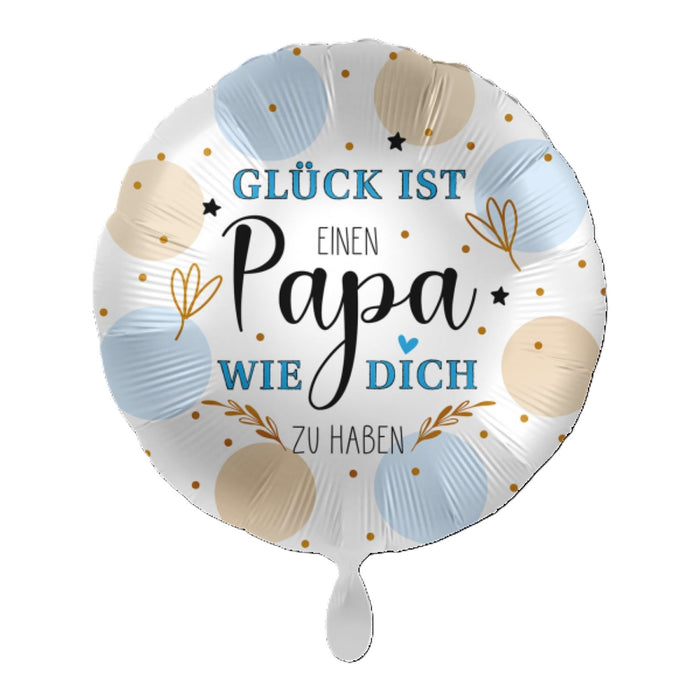 ABC18 Folienballon "Glück ist einen Papa wie dich zu haben" | Ø 43 cm