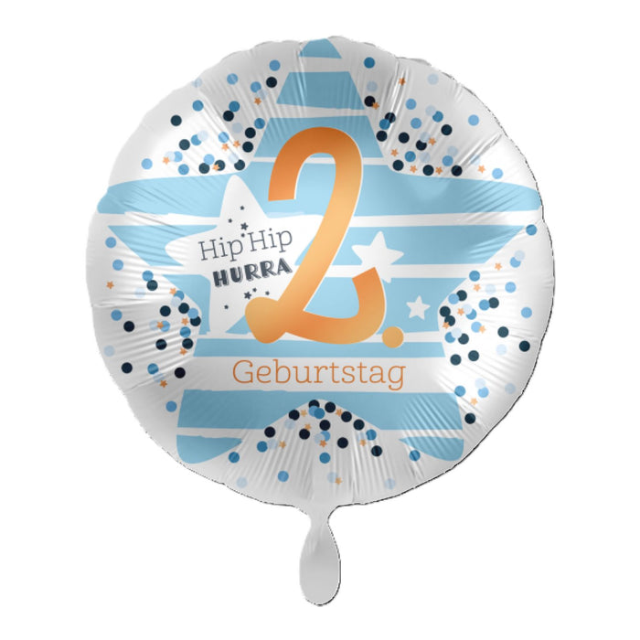 ABC18 Folienballon Hip Hip Hurra #2 | Ø 43 cm