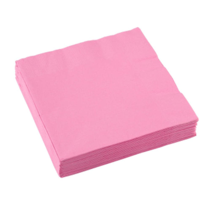 20 Papier Servietten 33 x 33 cm | Rosa