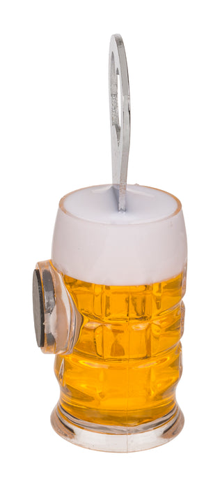 Metall Flaschenöffner "Bierglas mit Magnet"