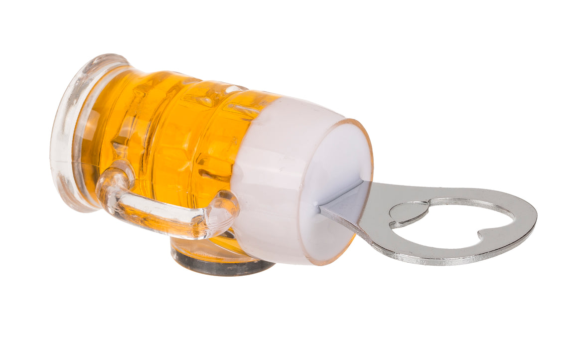 Metall Flaschenöffner "Bierglas mit Magnet"