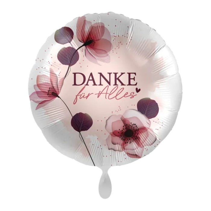 ABC18 Folienballon "Danke für Alles" | Ø 43 cm