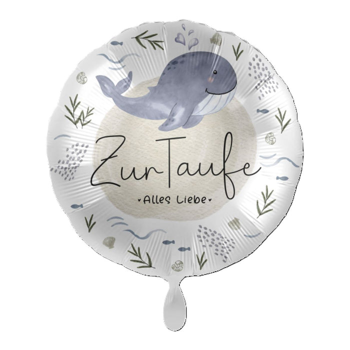ABC18 Folienballon "Zur Taufe Alles Liebe" | Ø 43 cm