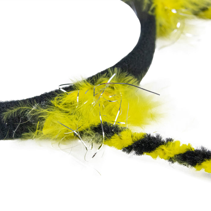 Bienen Haarreif zum Kostüm mit gelben Bommeln - Varianten