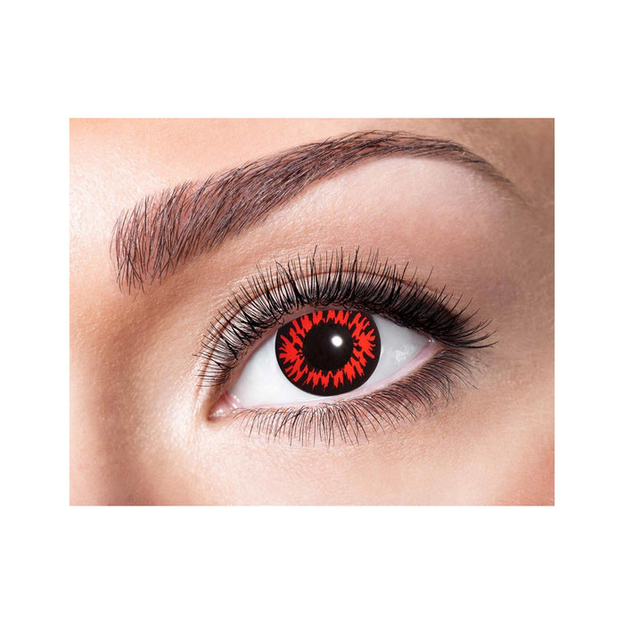 Eyecatcher Motivlinsen - farbige 3-Monats-Kontaktlinsen | m15 - Red Wolf