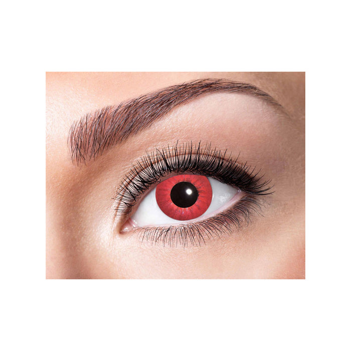 Eyecatcher Motivlinsen - farbige 3-Monats-Kontaktlinsen | m19 - Electro Red