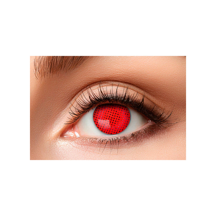 Farbige Kontaktlinsen "Red Screen" | Motivlinsen Rot (w52)