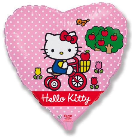 Folienballon Lose - Loser Folienballon Hello Kitty Fahrrad 18" - 45 cm - HF18