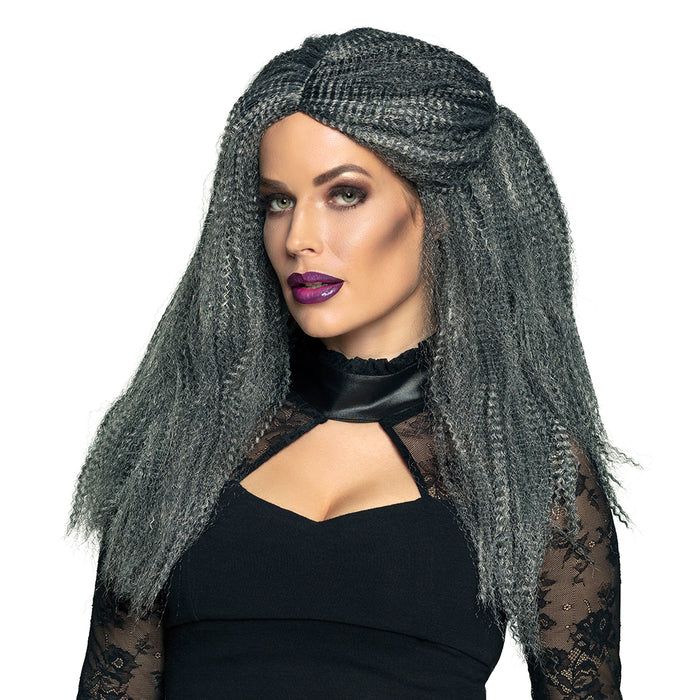 Hexe Griselda Perücke für Damen - 85605 | Grau