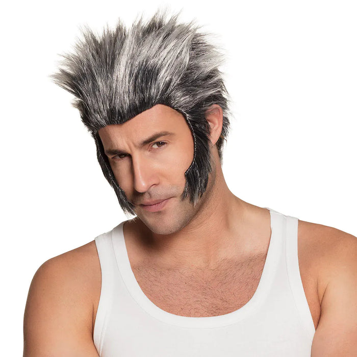 Werwolf Perücke zum Halloween Kostüm - 85989 | Grau
