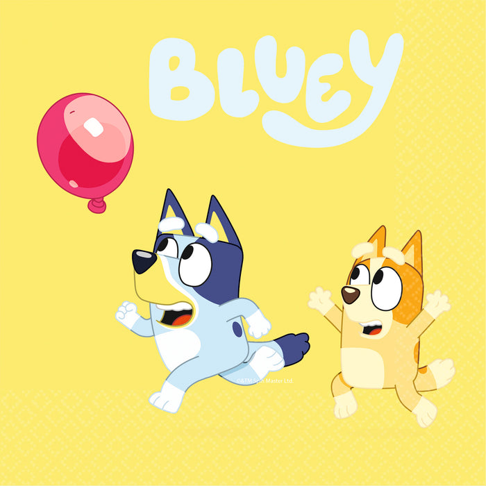 "Bluey" Serie | 16 Servietten 33x33cm