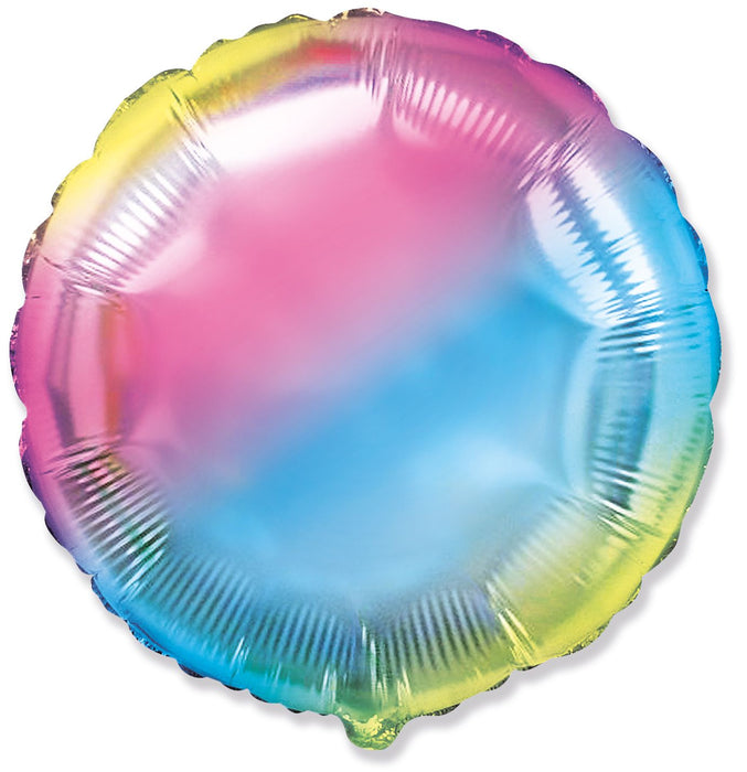 ABC18 Folienballon "Regenbogen" Pastel |Ø 45 cm