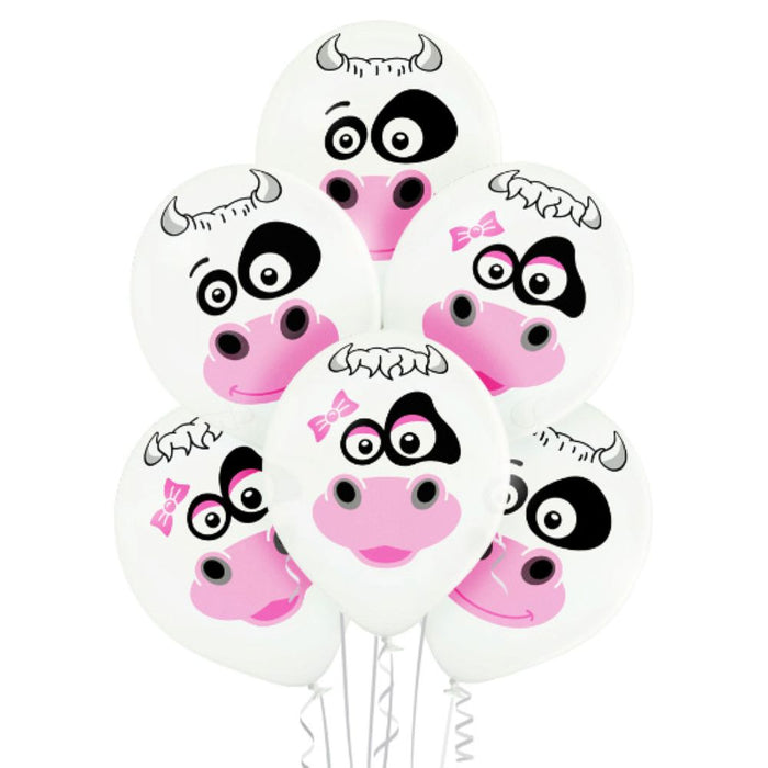 Luftballon Ø30cm Kuh | 6 Stk.
