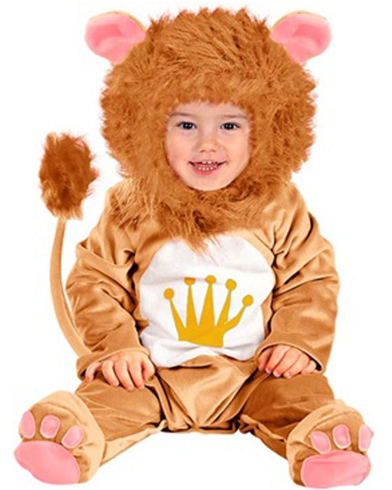 Baby Kostüm "Löwen König" | Braun mit Haube